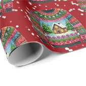 Schattigee Xmas Gingerbread House Ugly Christmas S Cadeaupapier (Rol Hoek)