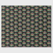 Schattigee Xmas Holly Berries Ugly Christmas Sweat Cadeaupapier (Vlak)