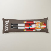 Schattigee Xmas Notenkraker King Cartoon Lichaamskussen (Achterkant)