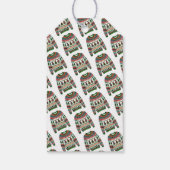 Schattigee Xmas Reindeer Trio Lelijke Kersttrui Cadeaulabel (Achterkant)