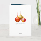 Schattigee Xmas Snowman met je eigen foto Feestdagen Kaart (Achterkant)