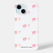Schattigee "XOXO" Hearts Valentijnsdag Case-Mate iPhone Case (Achterkant)