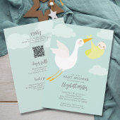 Schattigee Yellow Bundle Stork Baby shower Alles i Kaart