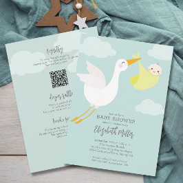 Schattigee Yellow Bundle Stork Baby shower Alles i Kaart