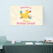Schattigee Yellow Duck Verjaardagsfeestbanner Spandoek (Beurs)
