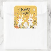 Schattigee Yellow Easter Bunnies Sticker (Tas)