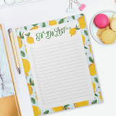 Schattigee Yellow Lemon To Do List Checklist Ingel Notitieblok