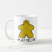 Schattigee Yellow Meeple Tekenbord Game Cup Mok (Links)