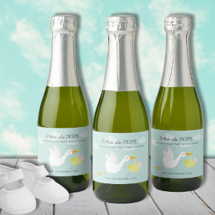 Schattigee Yellow Stork Bundle Pop IT Mini Sparkling Wijnetiket