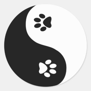 Schattigee Yin Yang Paws Sticker
