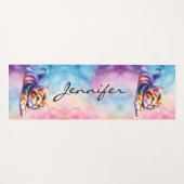 Schattigee yogakitty kattenliefhebbers yogamat (Voorkant (horizontaal))