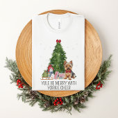 Schattigee Yorkshire Terrier Christmas T-shirt aan