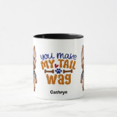 Schattigee Yorkshire Terrier Je maakt mijn staart  Mok (Midden)