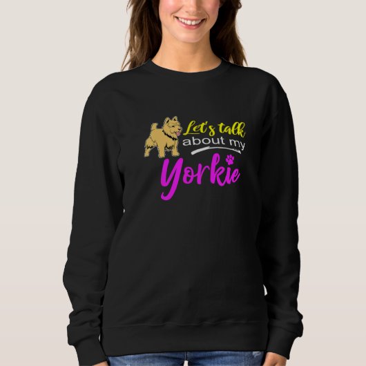 Schattigee Yorkshire Terrier laat het over mijn Yo Trui (Voorkant)