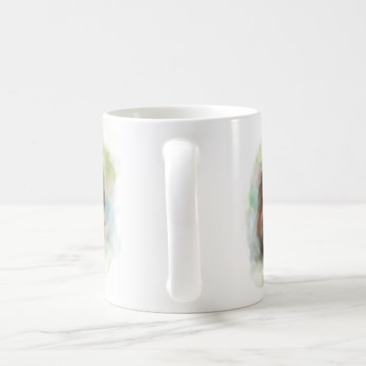 Schattigee Yorkshire terrier puppy dog digitale ku Koffiemok (Handvat)