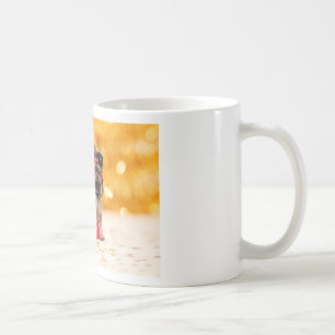 Schattigee Yorkshire Terrier Vrolijk kerstfeest Koffiemok