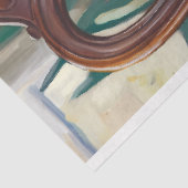 Schattigee Yorkshire Terrier Yorkie Portret Schild Tissuepapier (Detail)