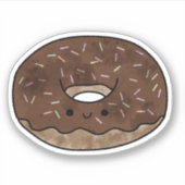 Schattigee yummy donut sticker (Voorkant)
