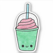 Schattigee yummy shake sticker (Voorkant)