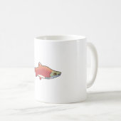 Schattigee zalmvis koffiemok (Voorkant rechts)