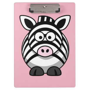 Schattigee Zebra aanpassen Klembord