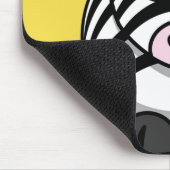 Schattigee Zebra aanpassen Muismat (Hoek)