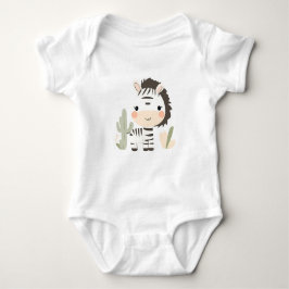 Schattigee Zebra Baby Jersey Bodysuit
