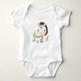 Schattigee Zebra Baby Jersey Bodysuit