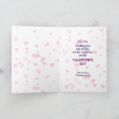 Schattigee Zebra Bloemen Gift Kleindochter Valenti Feestdagen Kaart (Binnen)