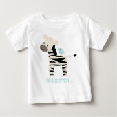 Schattigee Zebra en Bird Custom Bericht (Voorkant)