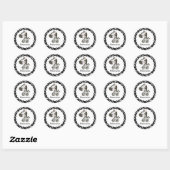 Schattigee Zebra en Glitter Animal Print Stickers (Vel)