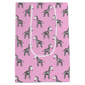 Schattigee zebra roze medium cadeauzakje (Achterkant)