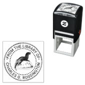 Schattigee  Zee Otter Tekening Bibliotheek Boeknaa Zelfinktende Stempel (In situ)