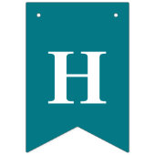 Schattigee Zeemeermin Blauwgroen & Paarse Gelukkig Vlaggetjes (Tweede vlag)