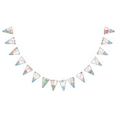 Schattigee zeemeermin Bunting Banner (Alle)