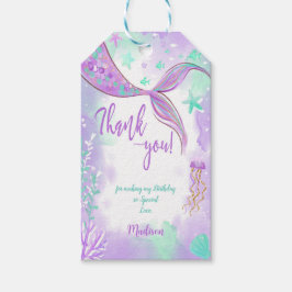 Schattigee zeemeermin cadeau Labels Cadeaulabel