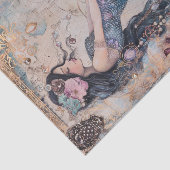 SCHATTIGEE ZEEMEERMIN DECOUPAGE TISSUEPAPIER (Detail)