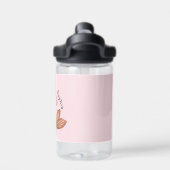 Schattigee Zeemeermin Eenhoorn met Naam Waterfles (Achterkant)