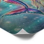 Schattigee zeemeermin en kwal Poster Molly Harriso (Hoek)