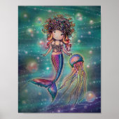 Schattigee zeemeermin en kwal Poster Molly Harriso (Voorkant)