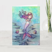Schattigee Zeemeermin Fantasy Art All Occasion Kaa Kaart (Voorkant)