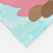 Schattigee zeemeermin gepersonaliseerde fleece bab (Hoek)