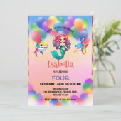 Schattigee Zeemeermin haai regenboog kleurrijke ve Kaart (Staand voorkant)