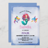 Schattigee Zeemeermin haai regenboog kleurrijke ve Kaart (Voorkant / Achterkant)