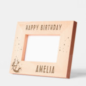 Schattigee zeemeermin Happy Birthday Girl Foto Gegraveerde Lijstjes (Links)