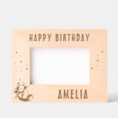 Schattigee zeemeermin Happy Birthday Girl Foto Gegraveerde Lijstjes (Voorkant)