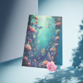 Schattigee zeemeermin Kind verjaardagsfeestje uitn