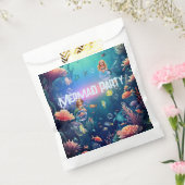 Schattigee zeemeermin Kind verjaardagsfeestje uitn Bedankzakje (Gezegeld)