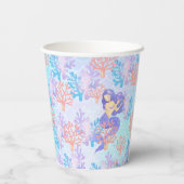 Schattigee zeemeermin kleurrijke koraalvis zee Ver Papieren Bekers (Achterkant)