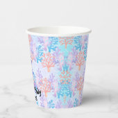 Schattigee zeemeermin kleurrijke koraalvis zee Ver Papieren Bekers (Links)